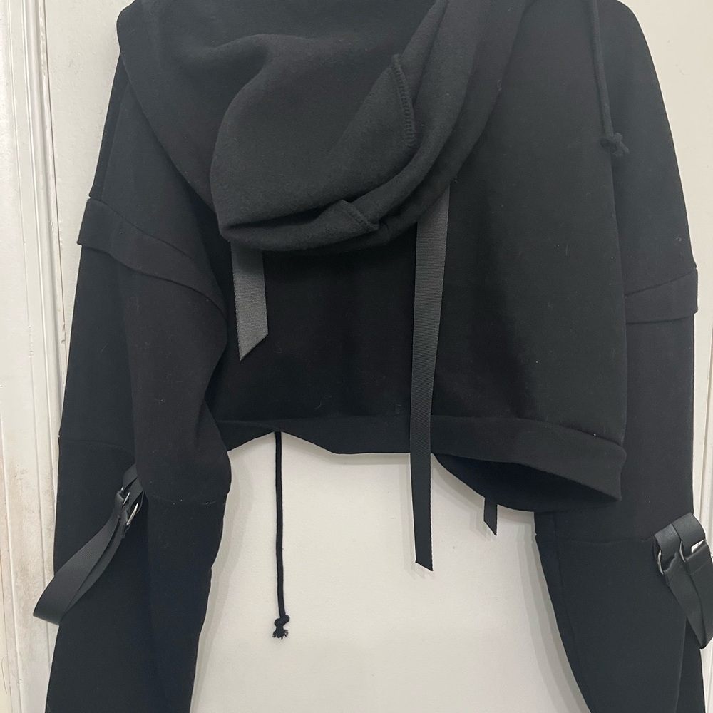 Dolls Kill Black Crop jacket with accents - Picture 3 of 4